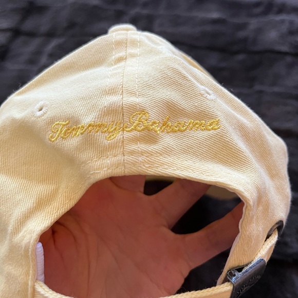 Tommy Bahama Yellow Cap 100% Cotton - Picture 3 of 6